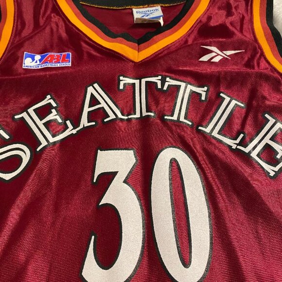 Women' Large Signed Kate Starbird Seattle Reign late 90's ABA basketball Jersey - Picture 5 of 9